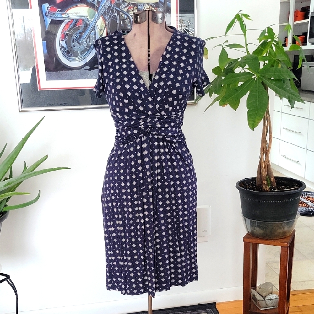 Tommy Hilfiger Logo Dress Small Blue